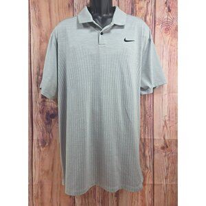 Nike Mens Golf Dri-Fit ADV Polo XXL Gray Polyester